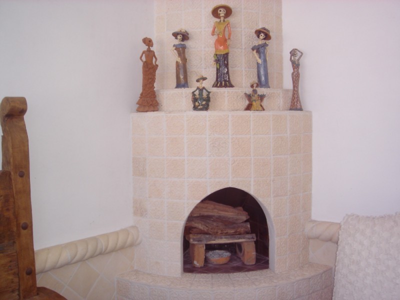 Moroccan Tile Fireplace