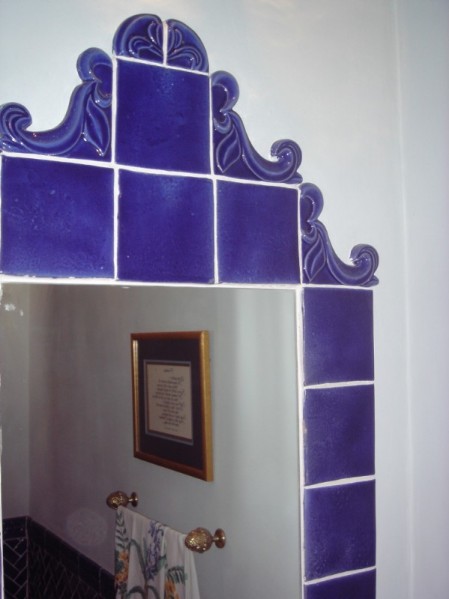 Entry Half Bath Framed Mirror